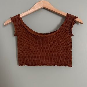 Free People off shoulder crop top